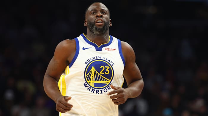 Warriors forward Draymond Green runs the floor against the Phoenix Suns.